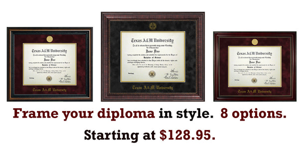 Aggie Grads - Diploma Frame Deal!