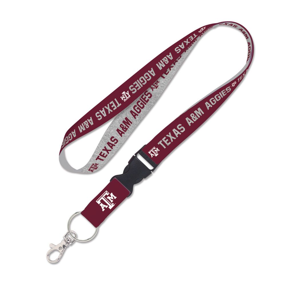 Portabadge Squadra College Cordino WinCraft Texas A&M Aggies - Lanyard Regolabile Con Fibbia Staccabile Lanyard Ncaa Ufficiale - Foto 9