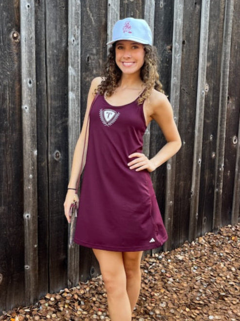 Women's adidas Maroon Texas A&M Aggies Spring Fling Active Racerback Skort Dress Size: Small Women's adidas Maroon Texas A&M Aggies Spring Fling Active Racerback Skort Dress Size: Small