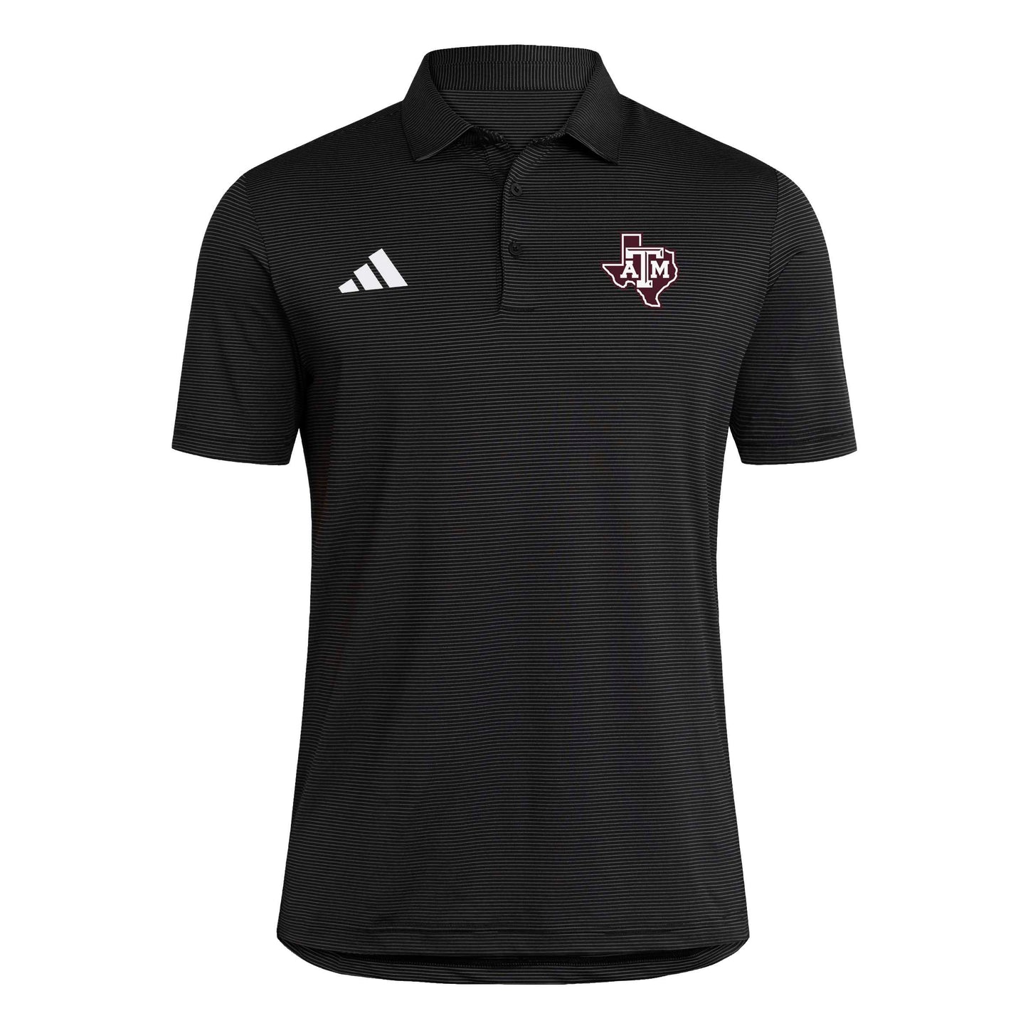 '26 Texas A&M Sideline Polo - Black Stripe