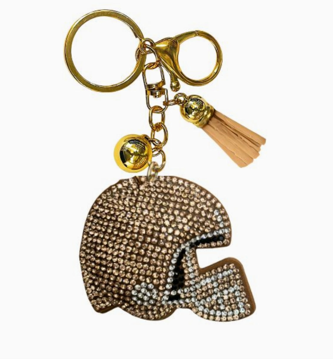 Football Helmet Bling Key Chain - TXAG Store