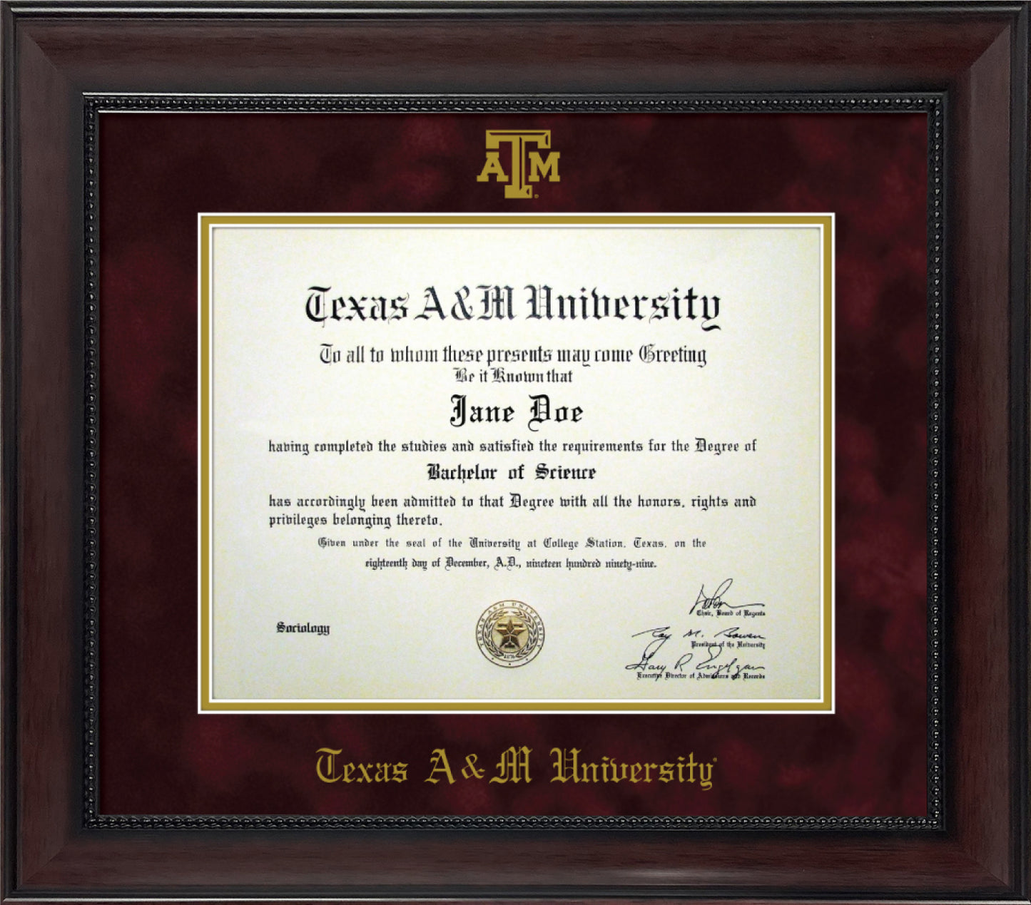 PREORDER Beaded Dark Mahogany, Maroon Mat, w/ Block ATM