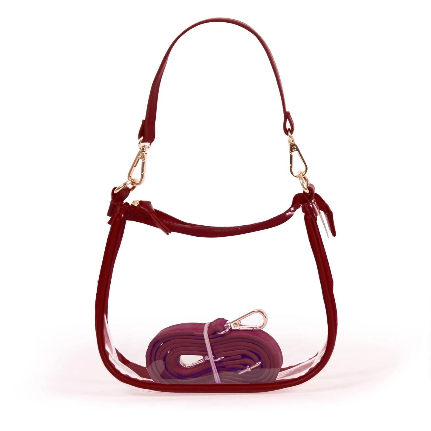 Clara Maroon Gameday Purse