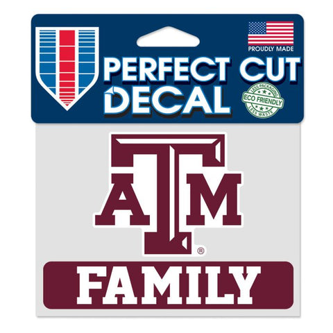 Texas A&M Chrome Perfect Cut Decal - 6X6