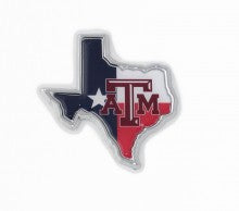 Texas A&M Aggies Metallic Freeform Logo Auto Emblem