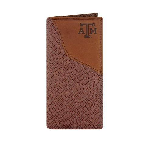Tan Leather Tri Fold Wallet