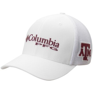 Columbia PFG Mesh Ball Cap - White