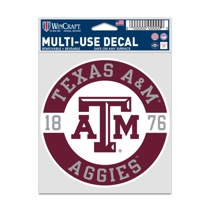 Texas A&M Aggies PATCH Fan Decal