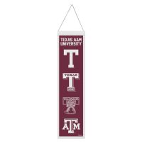 Texas A&M Aggies /College Vault Evolution Wool Banner 8" x 32"