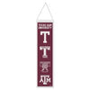 Texas A&M Aggies /College Vault Evolution Wool Banner 8