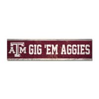 Texas A&M Aggies Wooden Magnet 1.5" X 6"