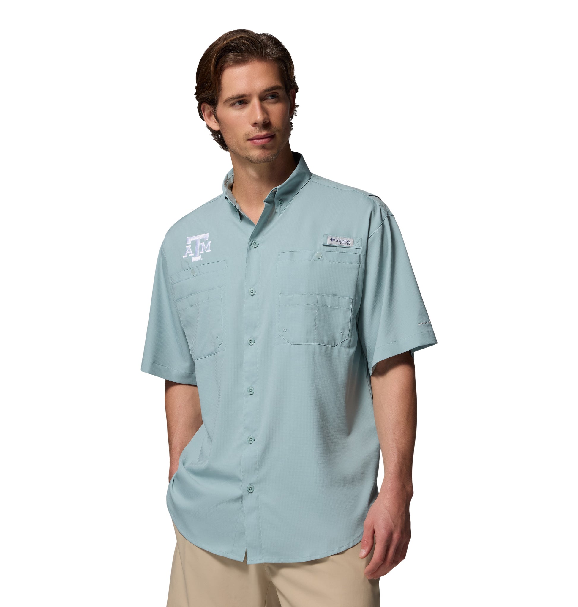 Columbia CLG Tamiami Fishing Shirt - Crushed Blue - New! - TXAG Store 