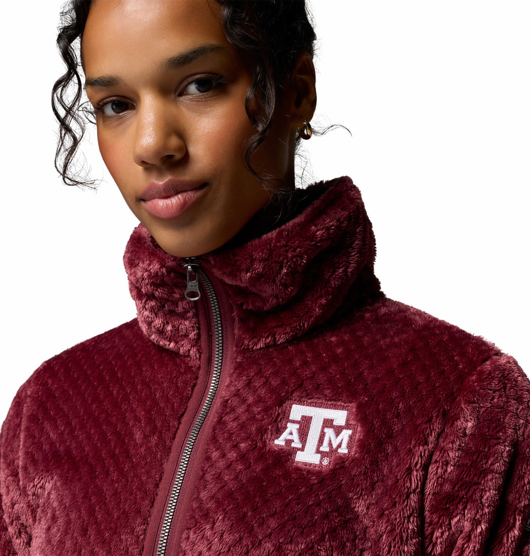 WOMEN'S Columbia Maroon Fire Side II Sherpa Jacket