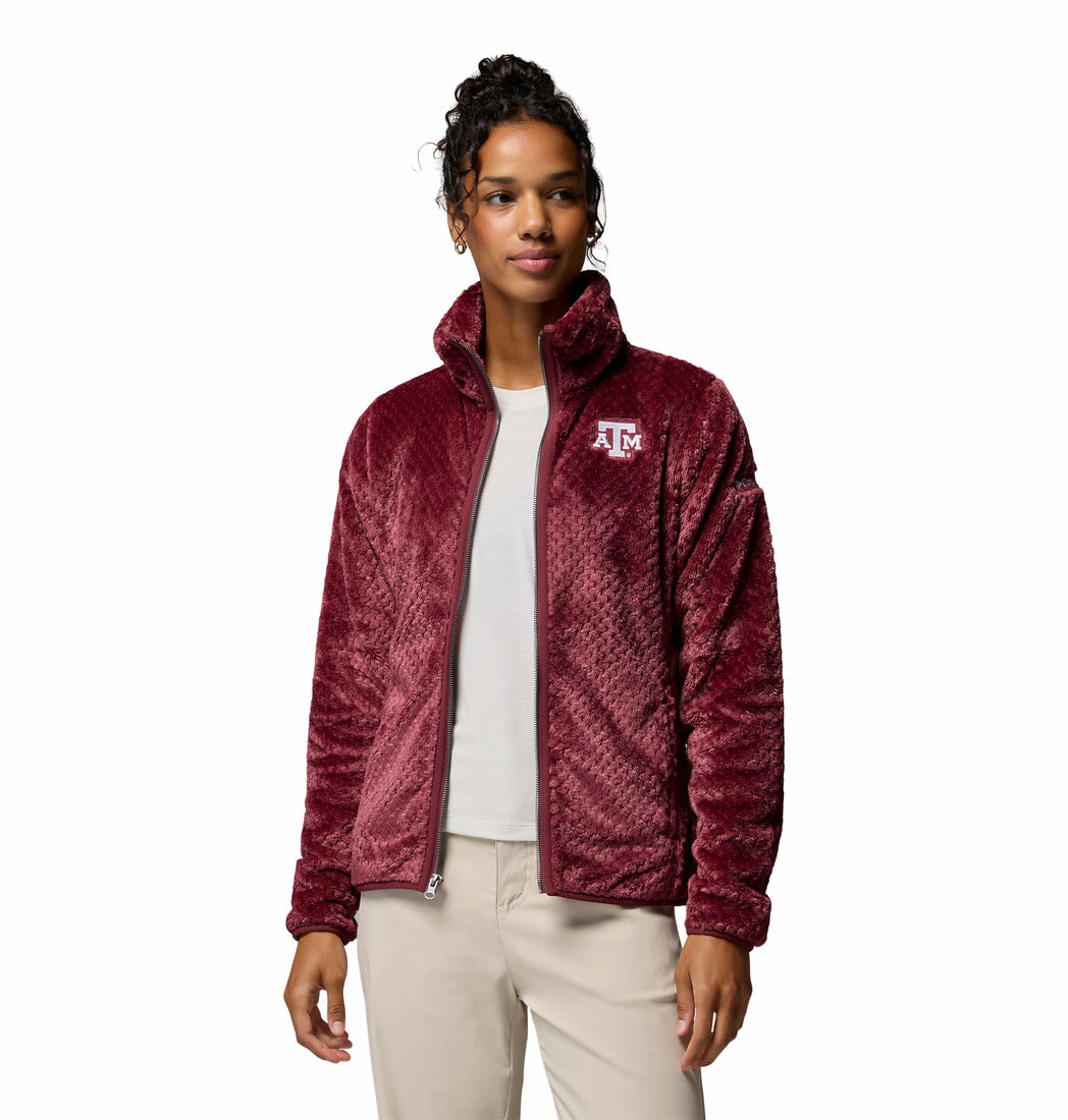 WOMEN'S Columbia Maroon Fire Side II Sherpa Jacket