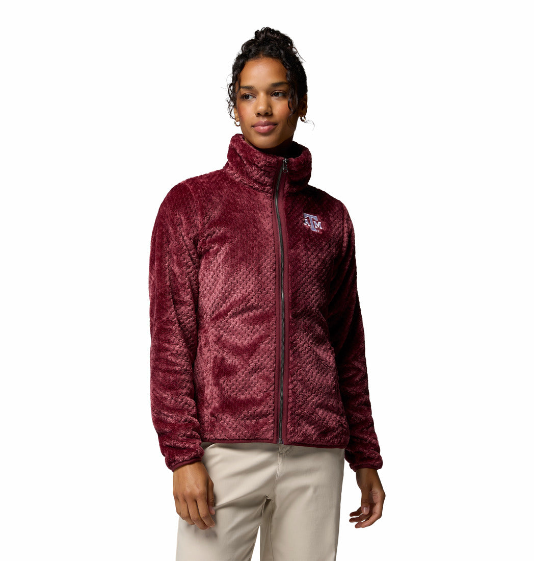 WOMEN'S Columbia Maroon Fire Side II Sherpa Jacket