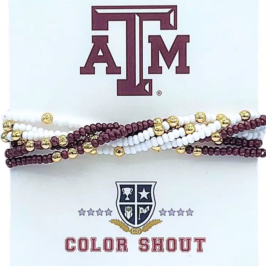 A&M Colors Stack Beaded Stretch Bracelets