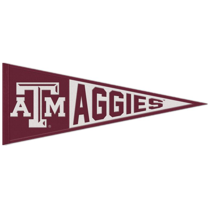 Texas A&M Primary Wool Pennant - 13x32"