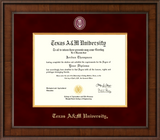 Presidential Masterpiece Diploma Frame in Madison with Maroon suede mat - NEW ITEM