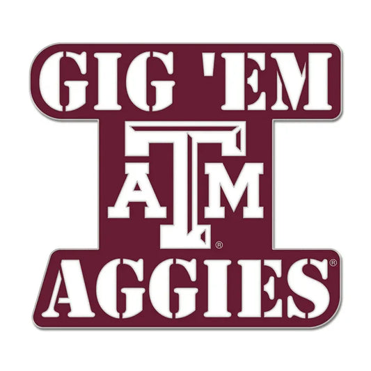 Texas A&M Collectors Lapel Pin - Gig Em Aggies