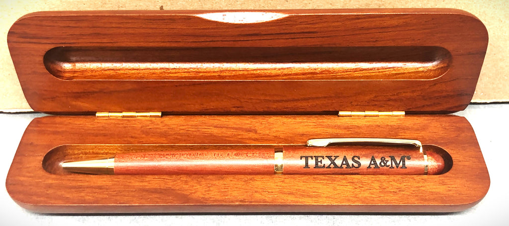 Texas A&M Engraved Wood Pen Set – TXAG Store