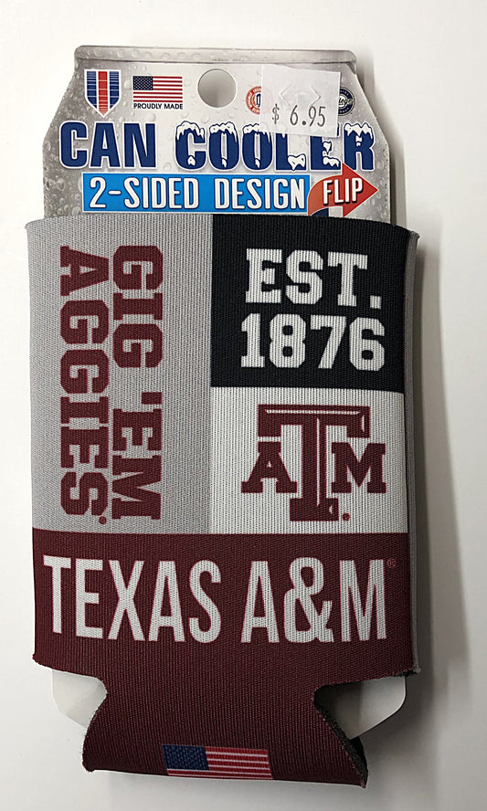 Texas A&M Est. 1876 Can Cooler