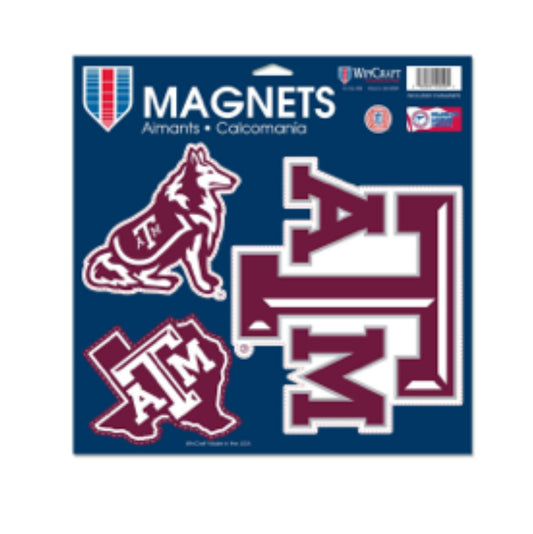 Texas A&M Vinyl Magnets - 3 Pack - TXAG Store 
