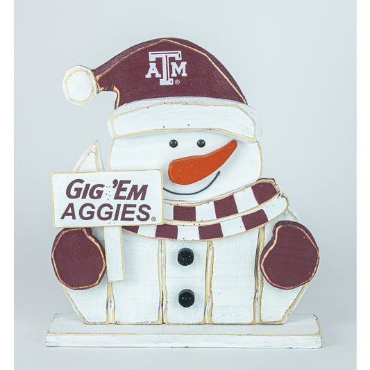 Texas A&M Snowman Stander