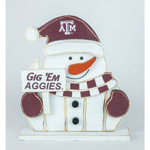 Texas A&M Distressed Bottle Cap Sign (Silver)