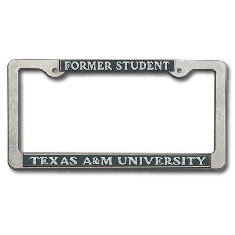 Former Student Steel License Plate Frame