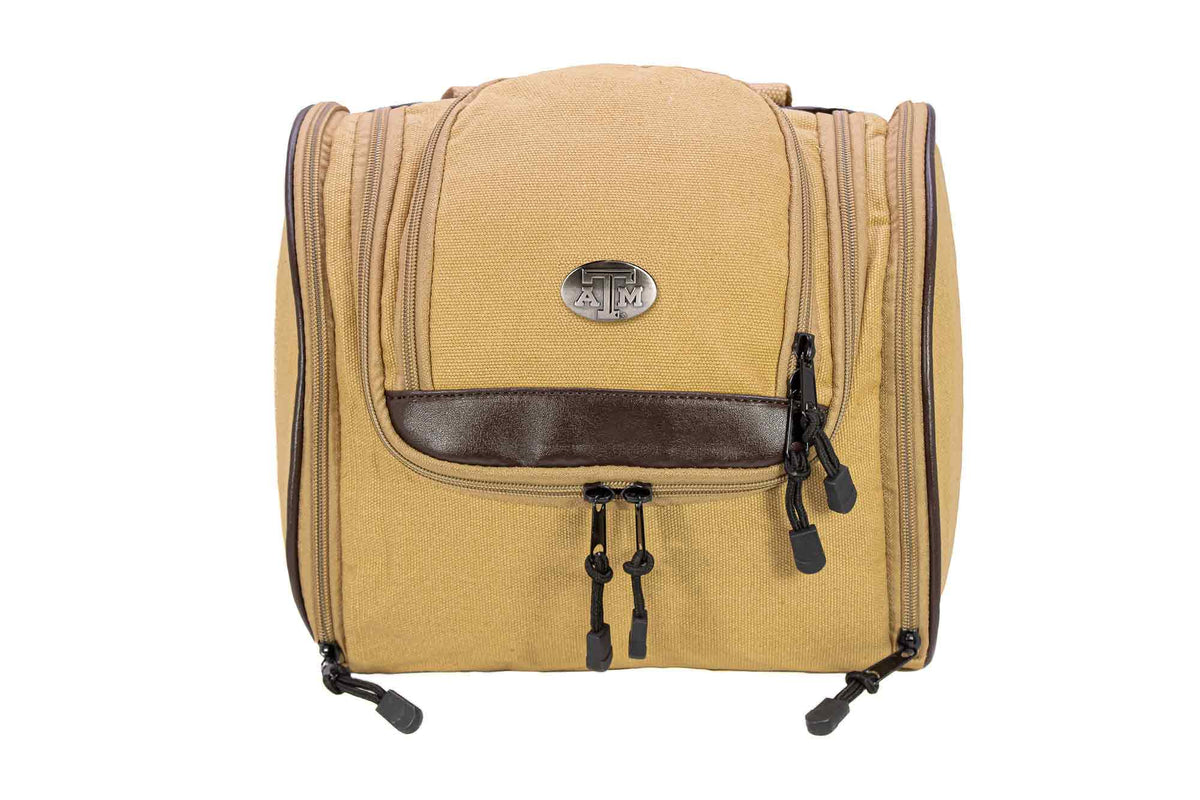 Texas A&M Canvas Hanging Toiletry Bag - TXAG Store 