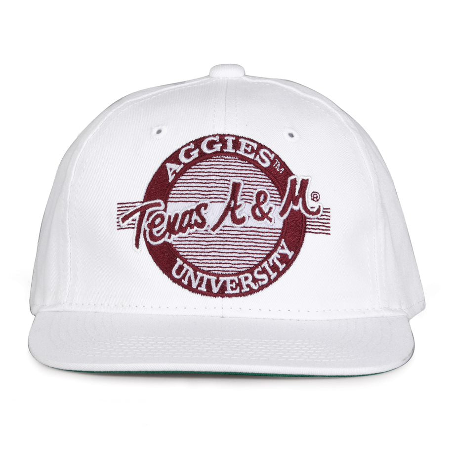 White Cap with Circle Design (AGGIES/ Texas A&M / University)