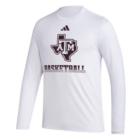 Texas A&M Basketball - L/S Pre-Game Tee ***