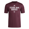 '24 Sideline Pregame Tee - Maroon Aggies - New!