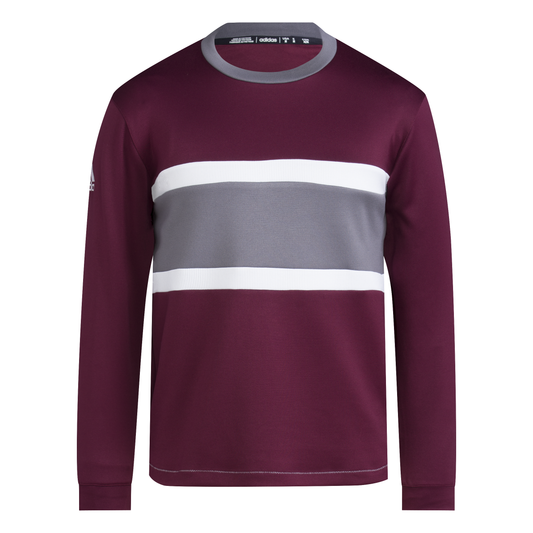 '24 Texas A&M Long Sleeved Crew Sweatshirt - Maroon & Grey