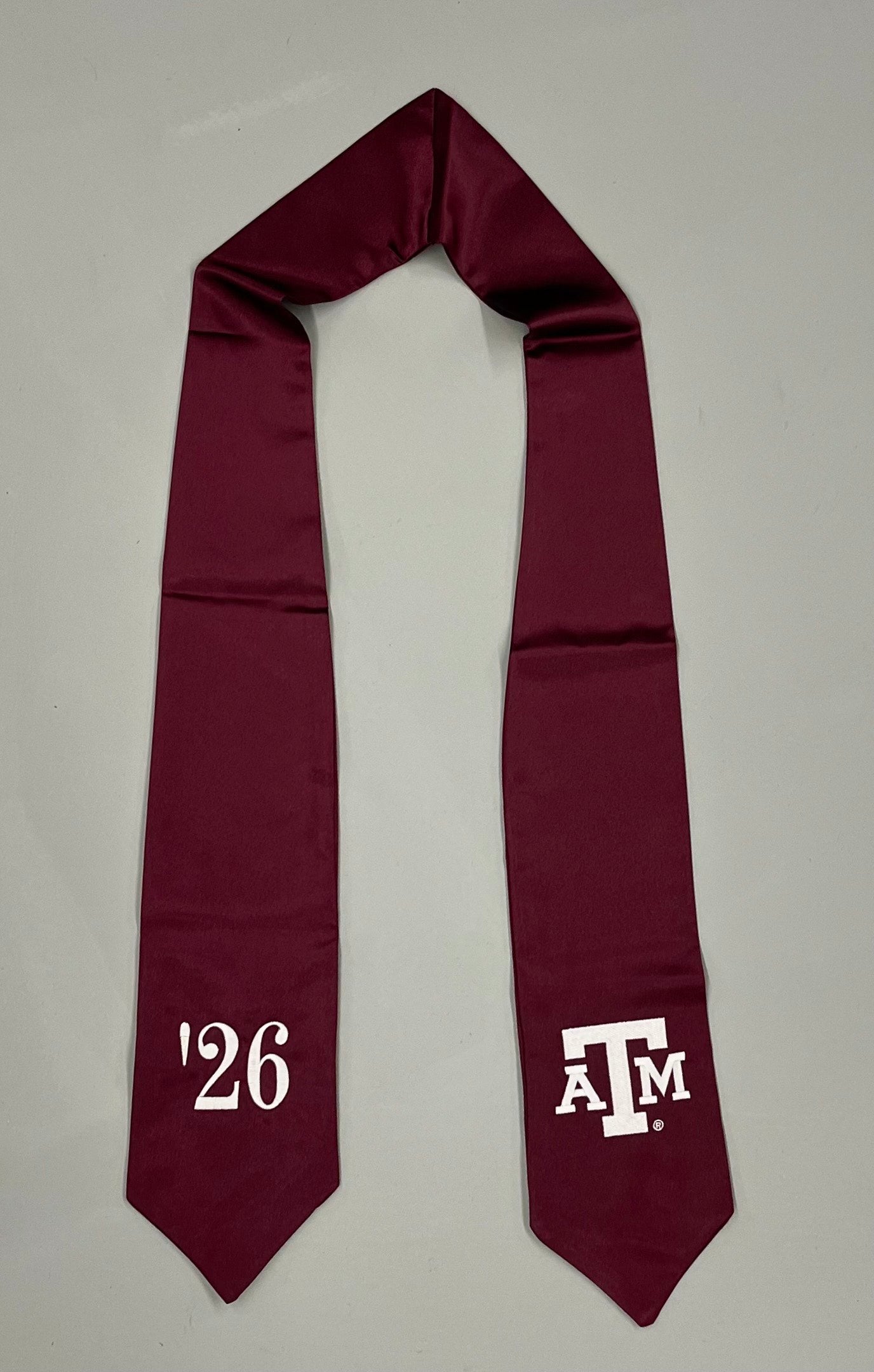 Graduation Stole of Gratitude with '26 Monogram