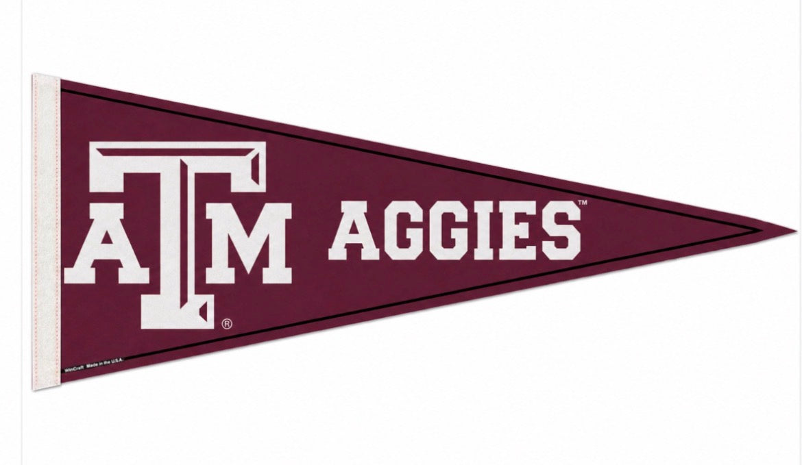 Texas A&M Classic Aggie Pennant - 12x30" - TXAG Store 