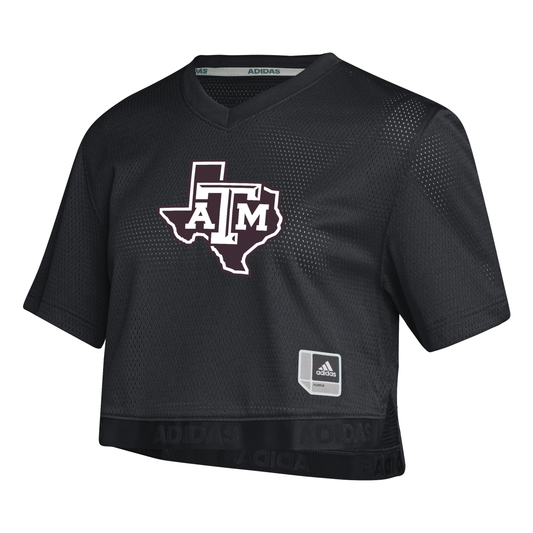 Women's Crop Jersey - Black Lone Star