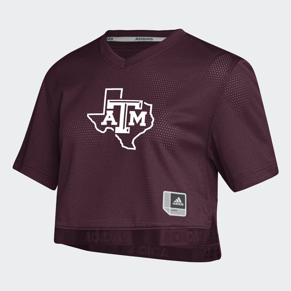 Women's Crop Jersey - Maroon - TXAG Store 