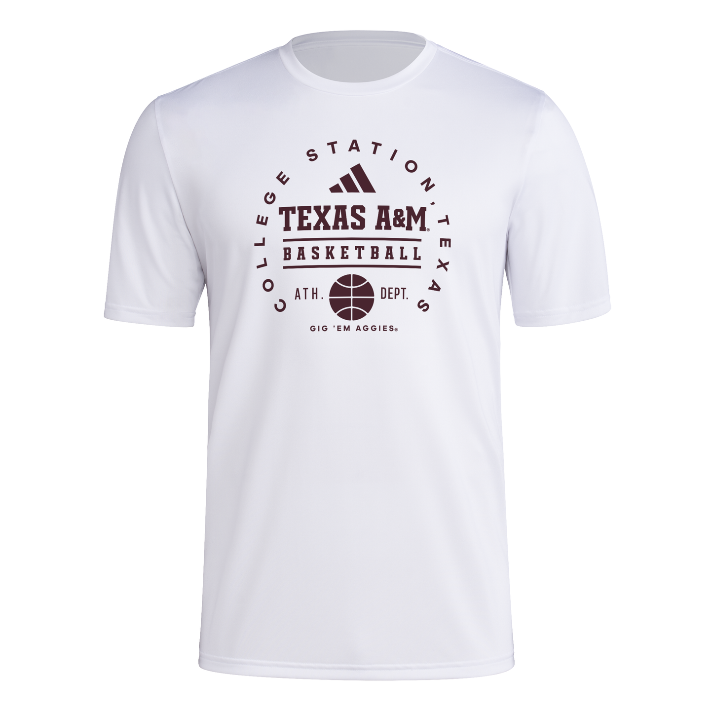 Texas A&M Basketball Pre-Game Tee - College Station - New!