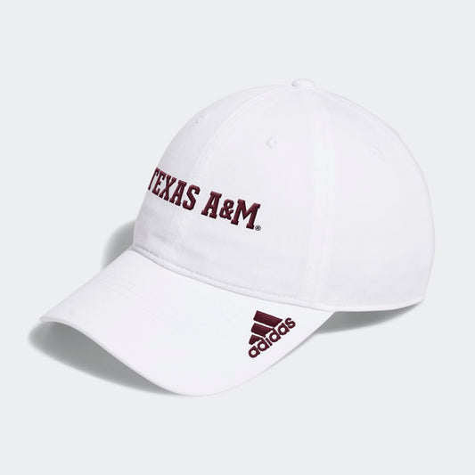 Texas A&M Words White Slouch Adjustable