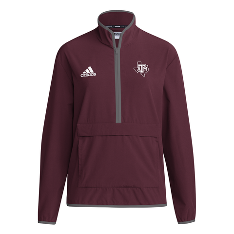 '24 Texas A&M Long Sleeved Crew Sweatshirt - Maroon & Grey