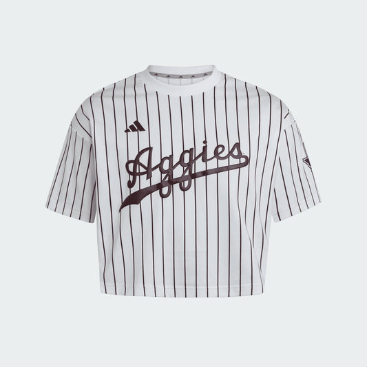 Texas A&M Cropped Baseball Jersey