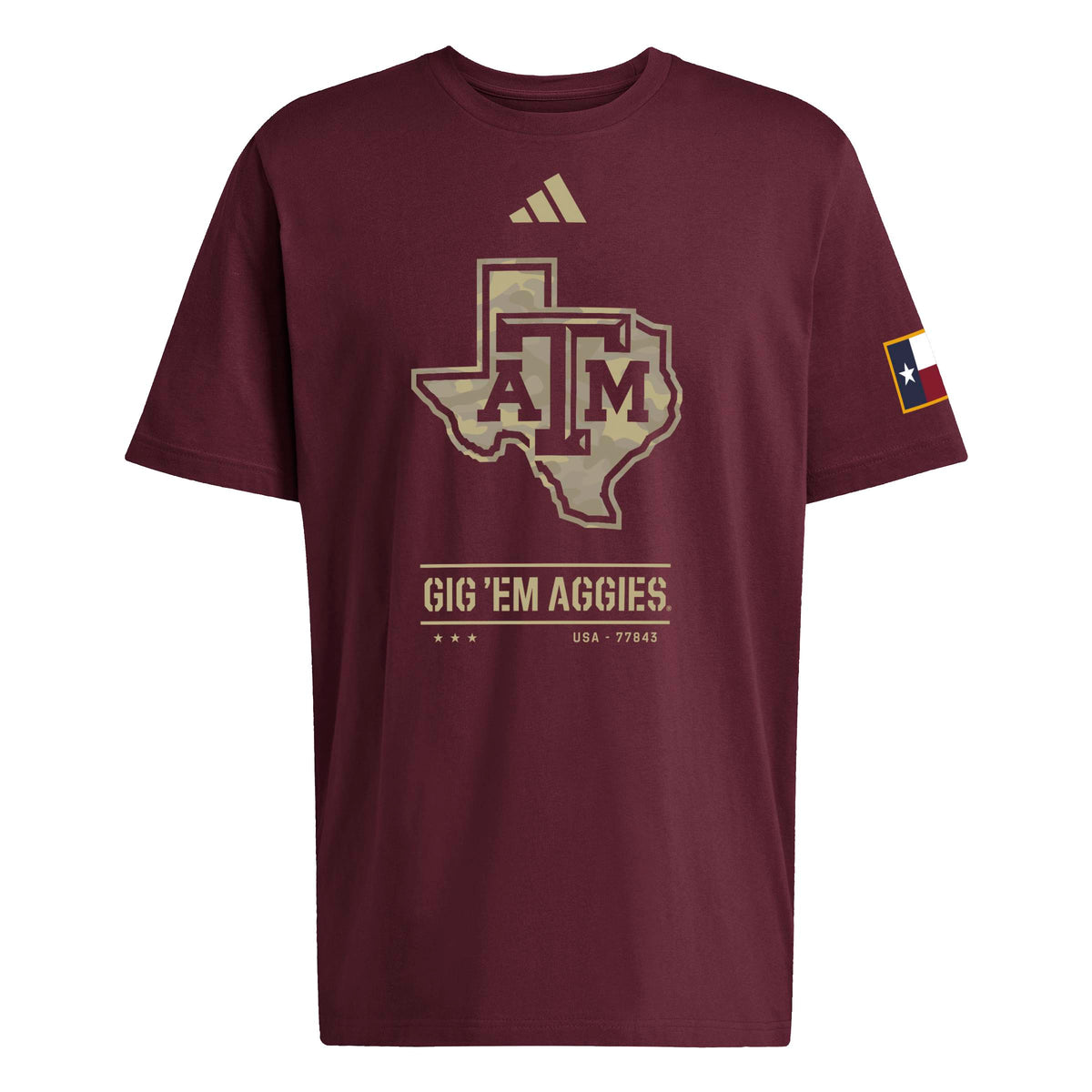 Salute to Service Anniversary Maroon Tee - TXAG Store 
