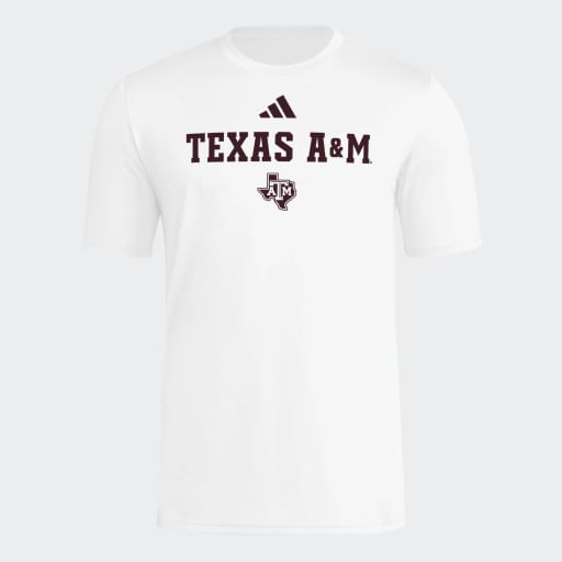 Texas A&M White Pre-Game Tee - New!