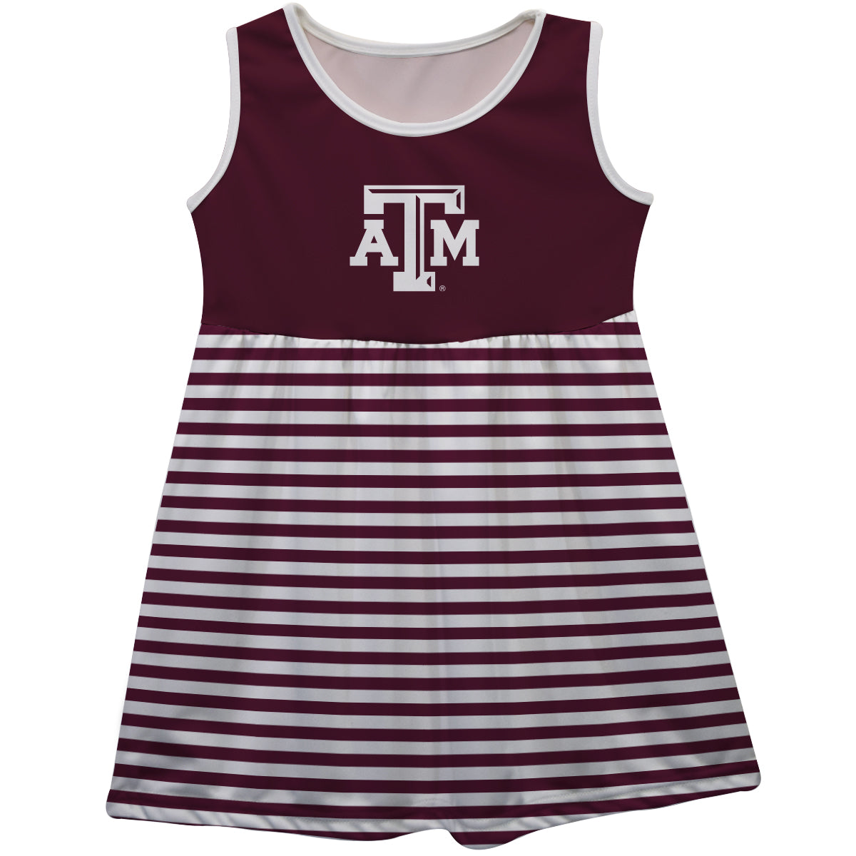 Toddler Maddie Striped Gameday Dress - TXAG Store 
