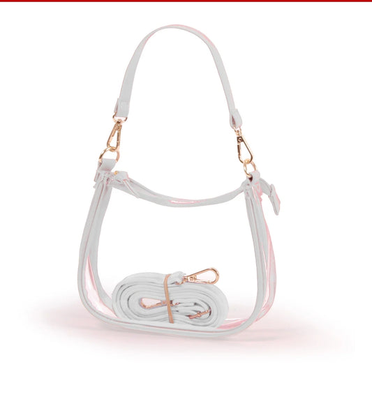 Clara White Gameday Purse