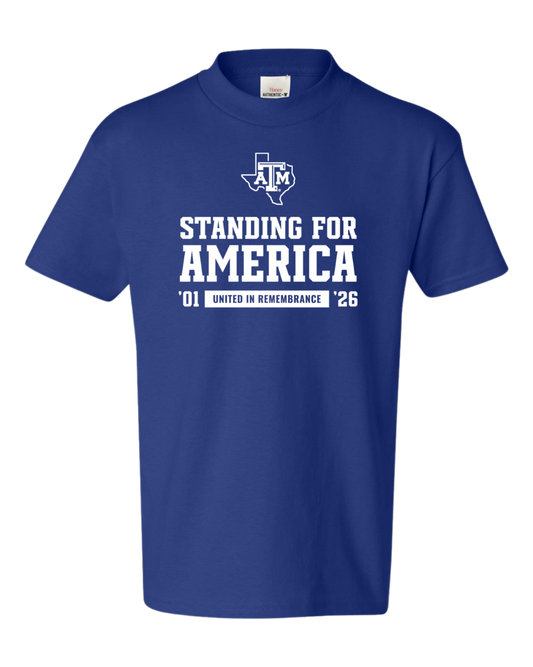 Standing for America Anniversary Shirt - Blue