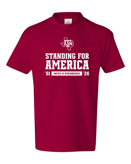 Standing for America Anniversary Shirt - Red