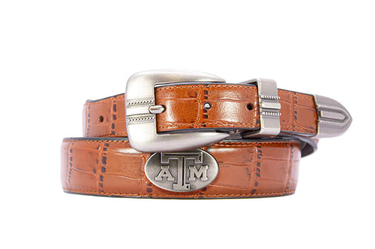 Tan Crocodile Belt