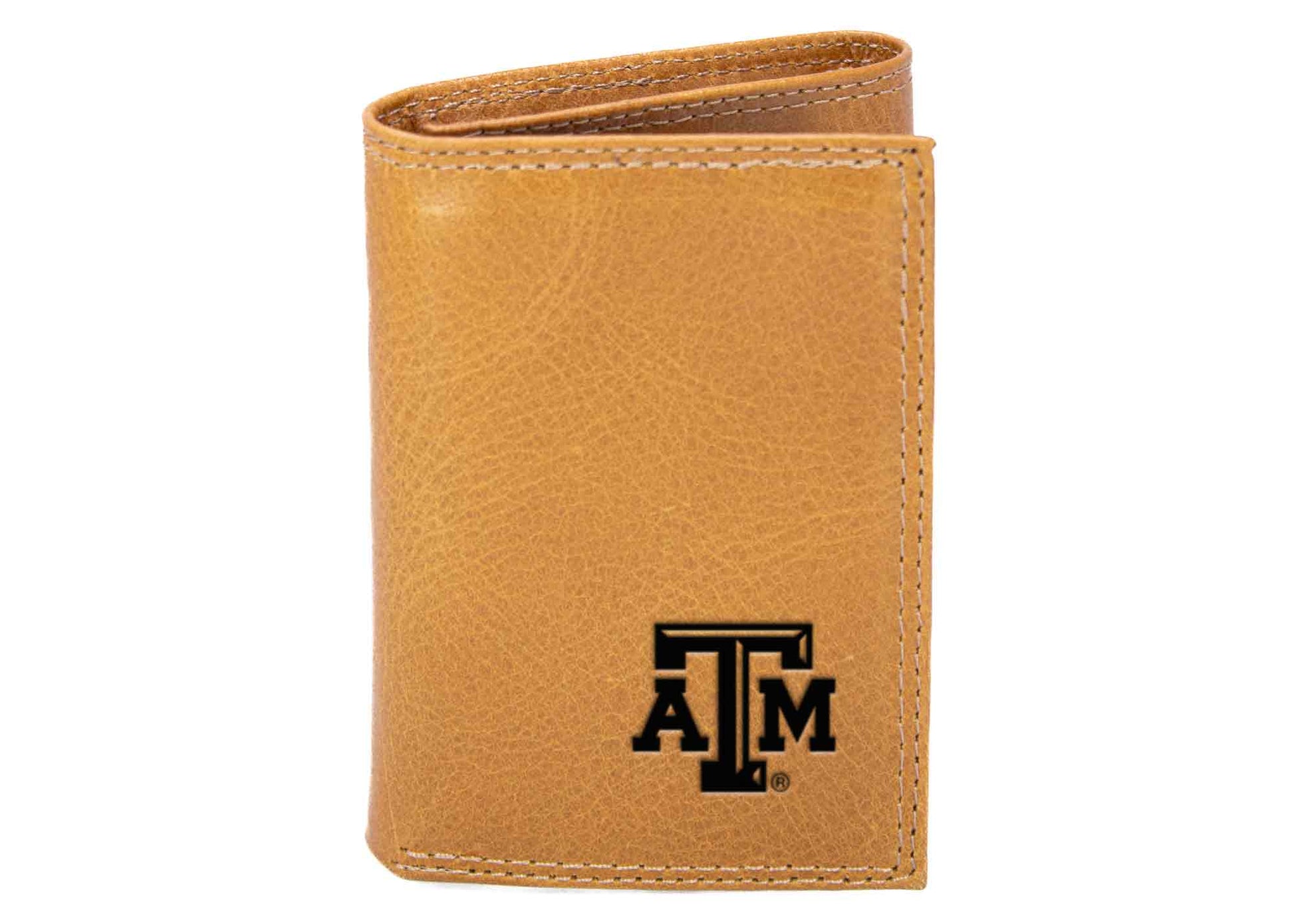 Texas A&M Tan Tri Fold Wallet - TXAG Store 